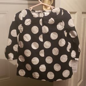 Carter's 24-month Girl's black&white blouse